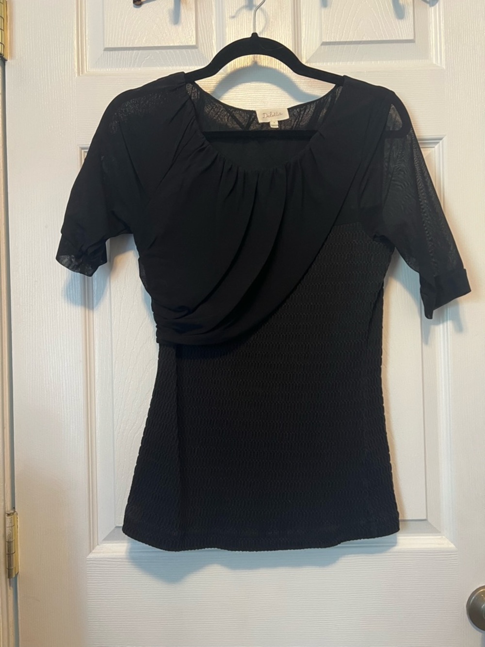 Anthropologie Deletta black top M